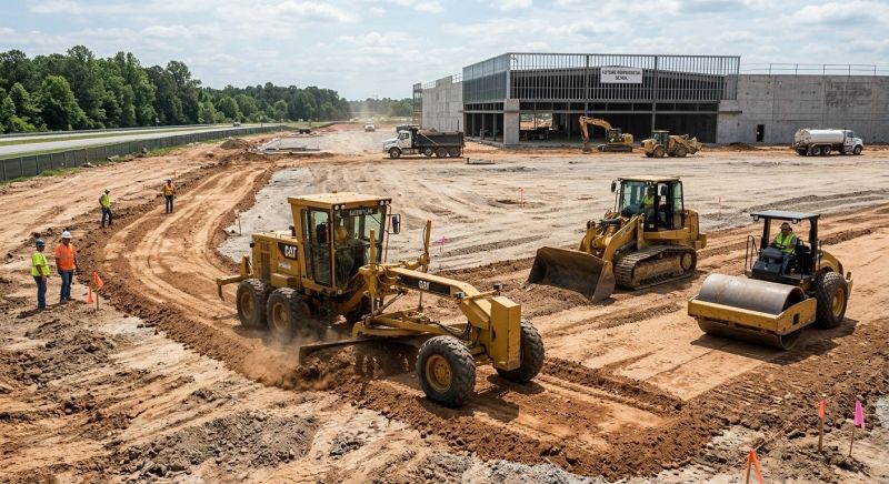 Parking Lot Excavation in Cumming, GA