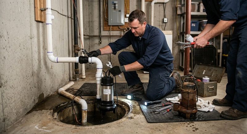 Sump Pump Relocation in Tuscaloosa, AL